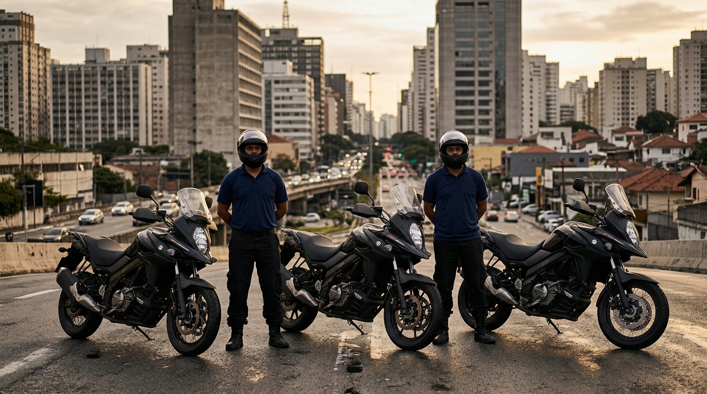 Frota Zelo Express — motoboys padronizados em São Paulo